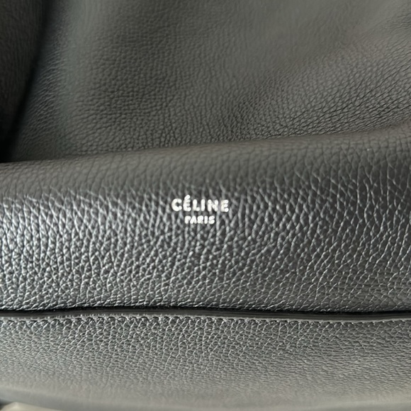 CELINE NEW Never used medium size CELINE black grained calfskin leather Big Bag - Picture 3 of 14